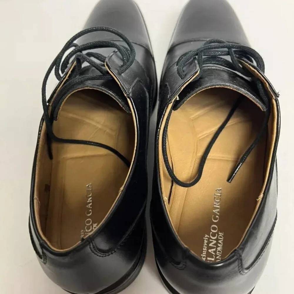 Blanco Garcia Mens Baker Cap Toe Oxford Size 8 M